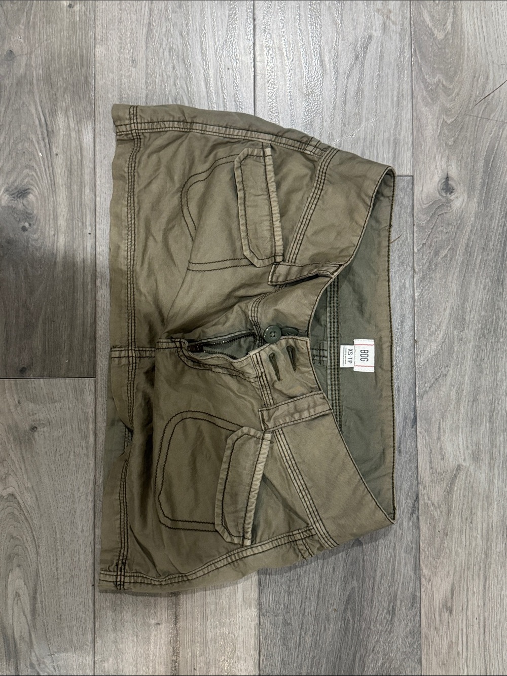 Women’s  Olive Cargo Skirt